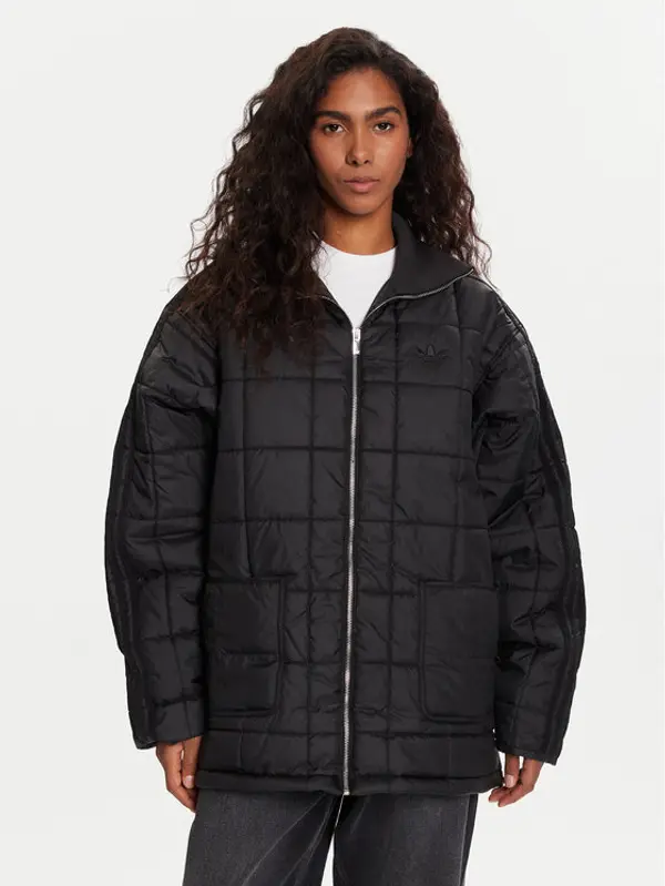 Adidas adidas Prijelazna jakna Essentials JX8825 Crna Oversize