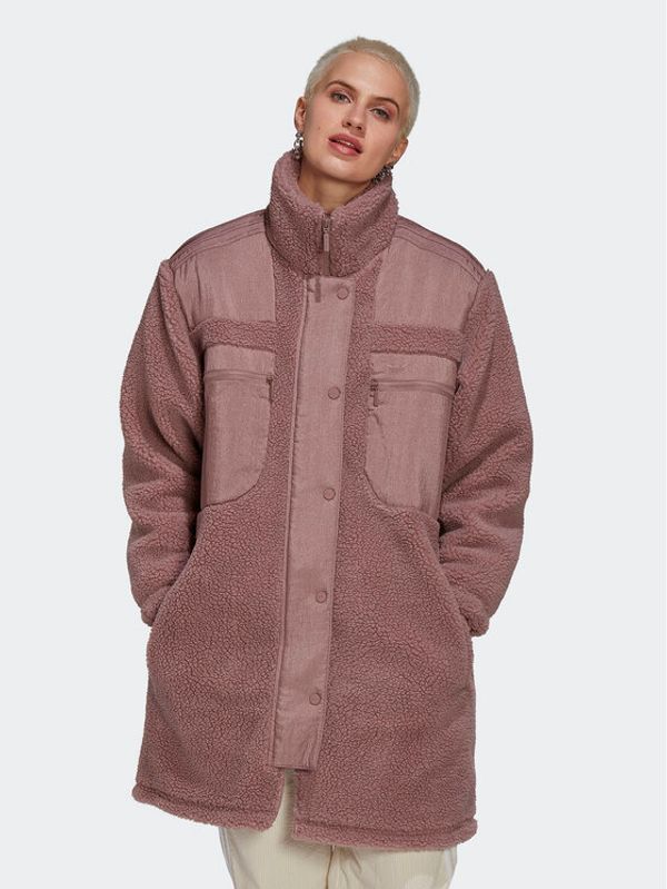 adidas adidas Prijelazna jakna Sherpa HK5257 Ružičasta Regular Fit