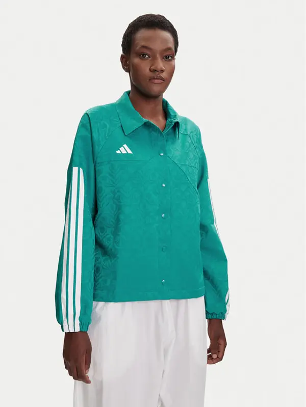 Adidas adidas Prijelazna jakna Tiro x Common Goal Coaches JL9204 Tirkizna Loose Fit