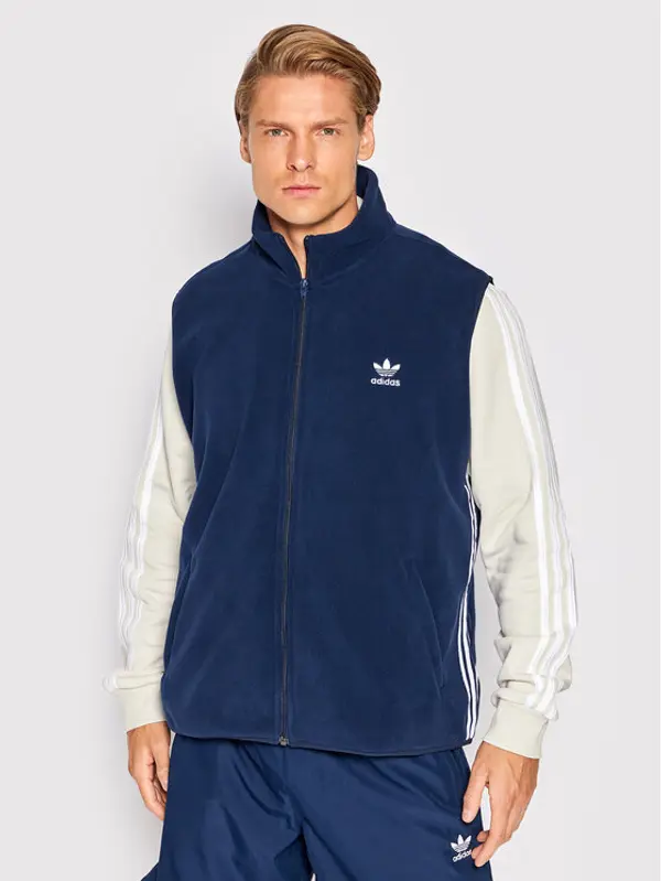 Adidas adidas Prsluk adicolor 3-Stripes HK7391 Tamnoplava Relaxed Fit