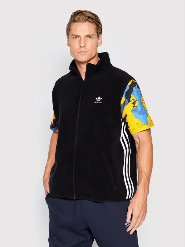 Adidas adidas Prsluk adicolor 3 Stripes HK7392 Crna Relaxed Fit