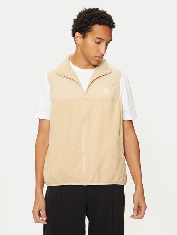 adidas adidas Prsluk adicolor 3-Stripes IZ2483 Bež Regular Fit