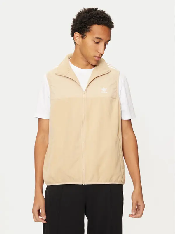 Adidas adidas Prsluk adicolor 3-Stripes IZ2483 Bež Regular Fit