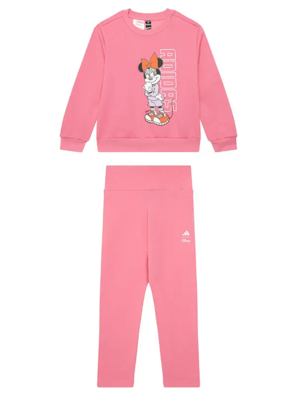 Adidas adidas Set majica dugih rukava i leggins Disney Minnie Mouse JL9201 Ružičasta Regular Fit