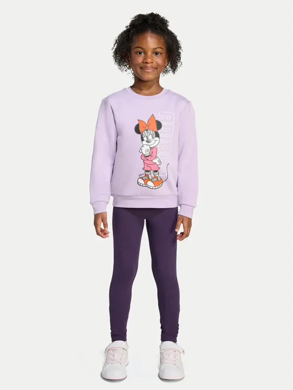 Adidas adidas Set majica dugih rukava i leggins Disney Minnie Mouse KB7314 Ljubičasta Regular Fit