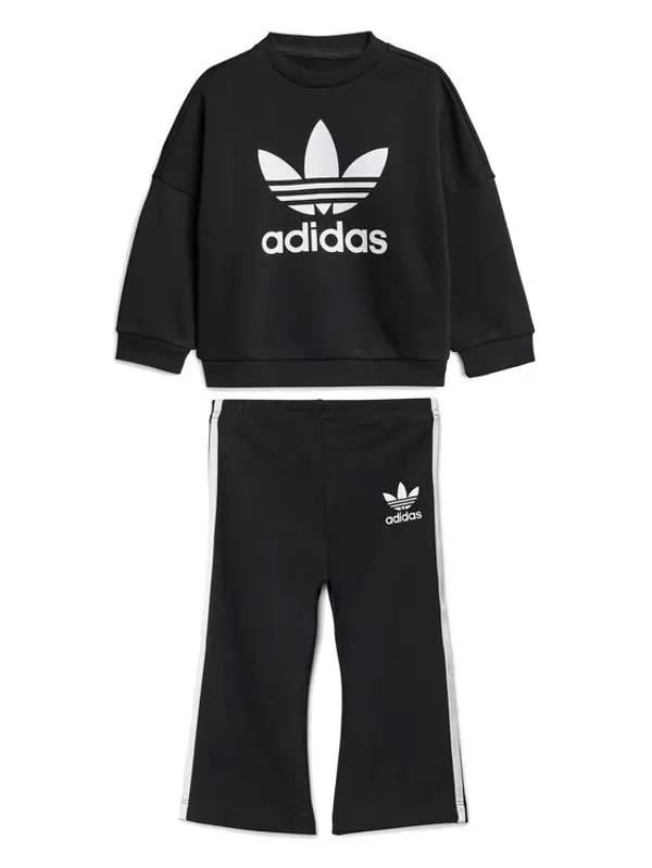 Adidas adidas Set majica dugih rukava i leggins JC7867 Crna Flared Fit