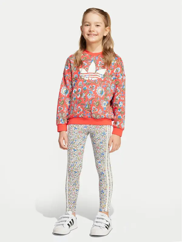 Adidas adidas Set majica dugih rukava i leggins Liberty London JV7803 Tamnoplava Loose Fit