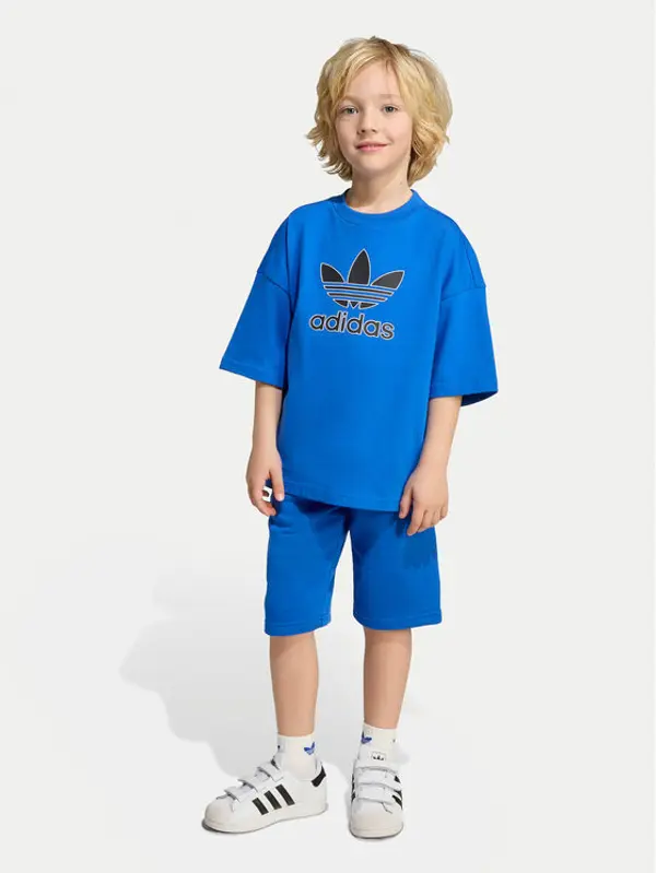 Adidas adidas Set majica i hlače Big Logo Execution KA0224 Plava Loose Fit