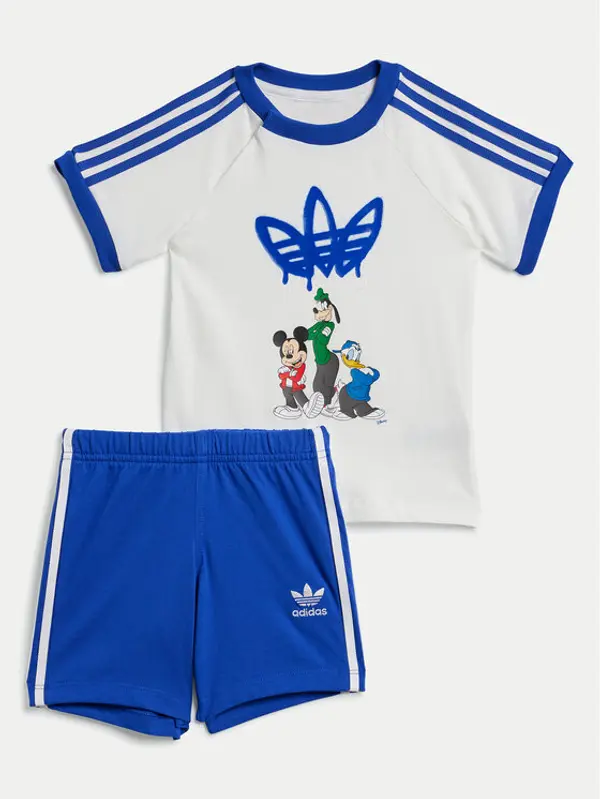 Adidas adidas Set majica i hlače Disney Mickey Mouse IX6426 Plava Regular Fit