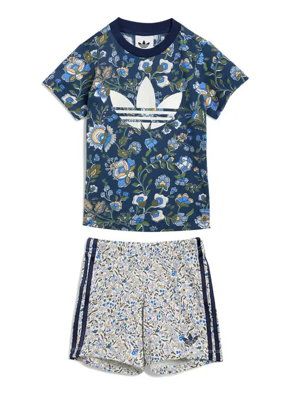 Adidas adidas Set majica i hlače Liberty London JY3017 Tamnoplava Regular Fit