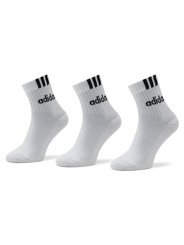 adidas adidas Set od 3 para unisex visokih čarapa HT3437 Bijela