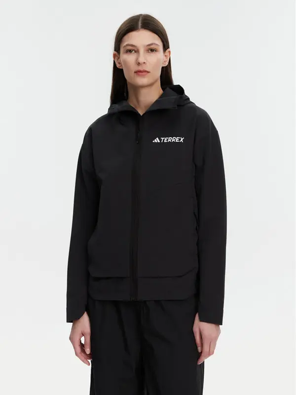 Adidas adidas Softshell jakna Terrex Multi IX1487 Crna Regular Fit