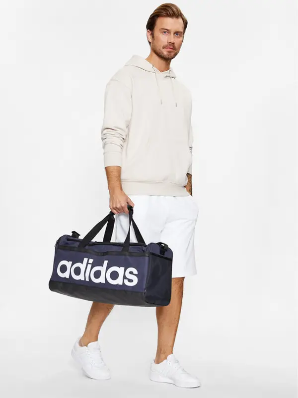 Adidas adidas Sportska torba Essentials Linear Duffel Medium HR5349 Tamnoplava