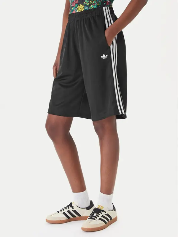 Adidas adidas Sportske kratke hlače 3-Stripes Jaquard KD2911 Crna Loose Fit