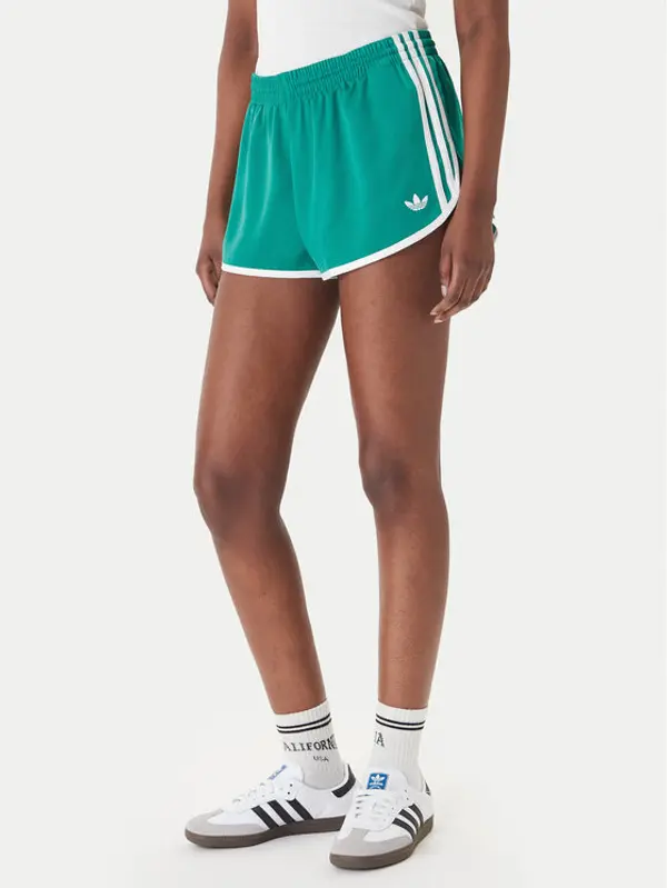 Adidas adidas Sportske kratke hlače 3-Stripes Sprinter KD3717 Zelena Regular Fit