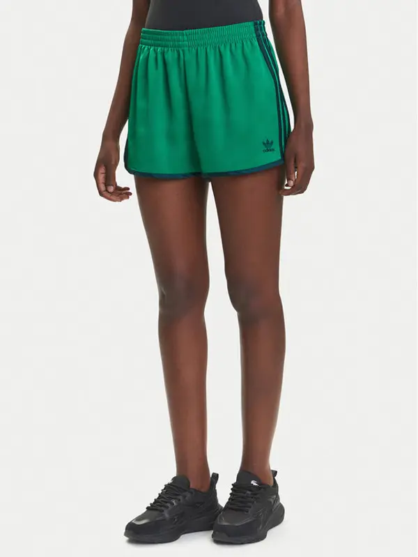 Adidas adidas Sportske kratke hlače adicolor 3-Stripes Sprinter JZ3512 Zelena Loose Fit