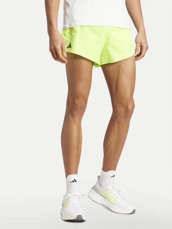 Adidas adidas Sportske kratke hlače Adizero Essentials JF3492 Zelena Slim Fit