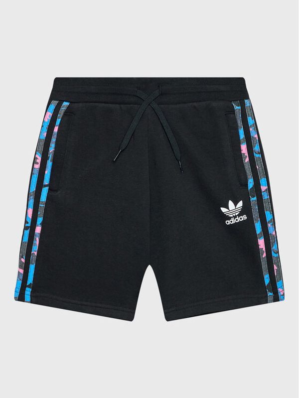 adidas adidas Sportske kratke hlače Camo HK0325 Crna Regular Fit