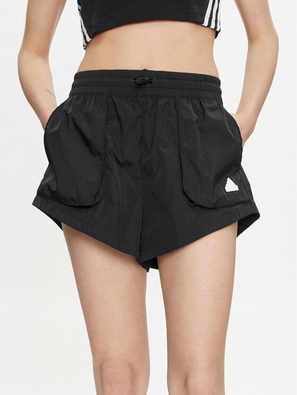 adidas adidas Sportske kratke hlače City Escape IQ4822 Crna Loose Fit