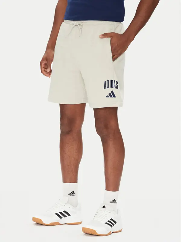 Adidas adidas Sportske kratke hlače Collegiate JM1726 Bež Regular Fit