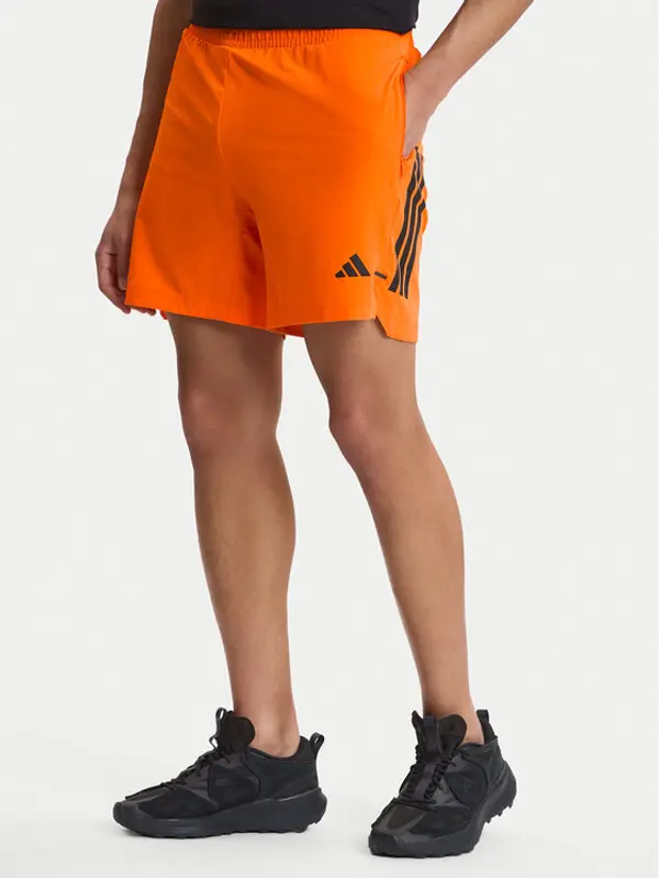 Adidas adidas Sportske kratke hlače D4T PrimeLift 3 Stripes KA1197 Narančasta Regular Fit