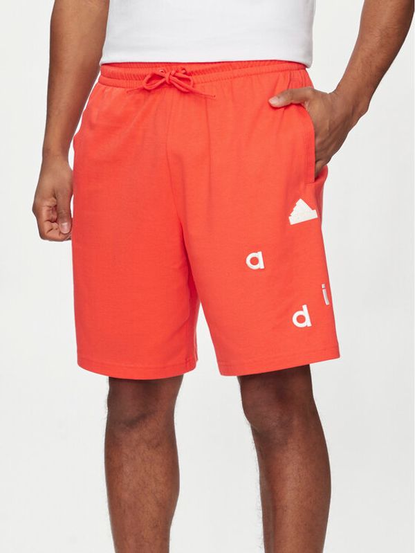 adidas adidas Sportske kratke hlače Embroidered Ice Hockey IS2004 Crvena Regular Fit