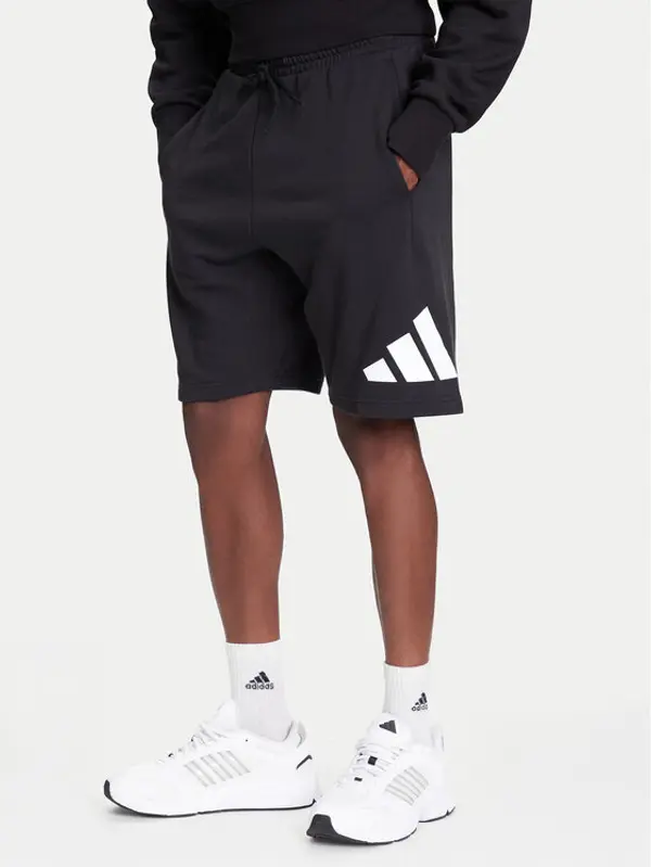 Adidas adidas Sportske kratke hlače Essentials Big Logo JE8956 Crna Regular Fit