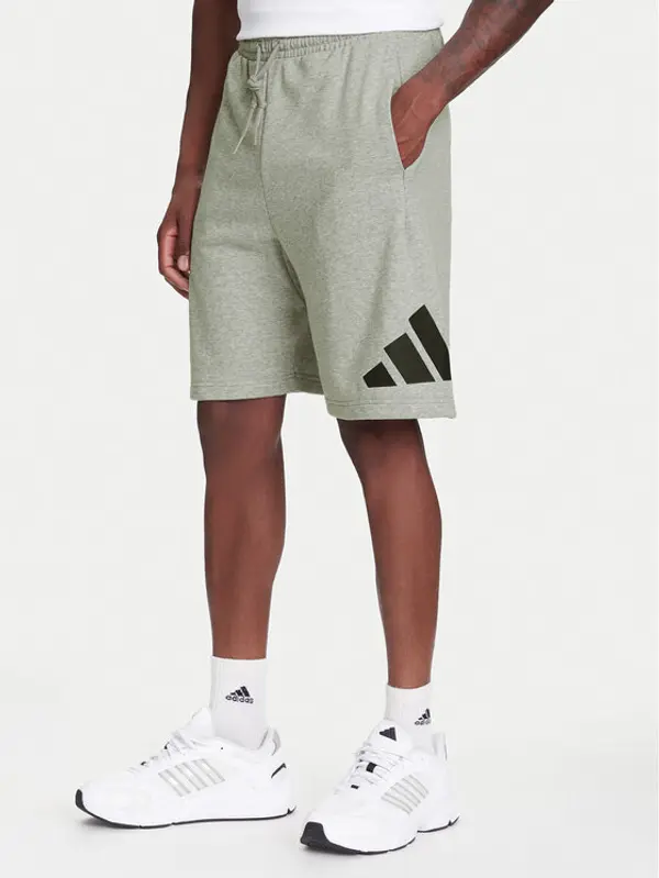 Adidas adidas Sportske kratke hlače Essentials Big Logo JE8957 Siva Regular Fit
