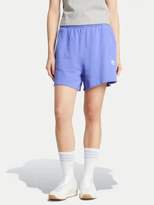 Adidas adidas Sportske kratke hlače Essentials French Terry IW5708 Plava Loose Fit