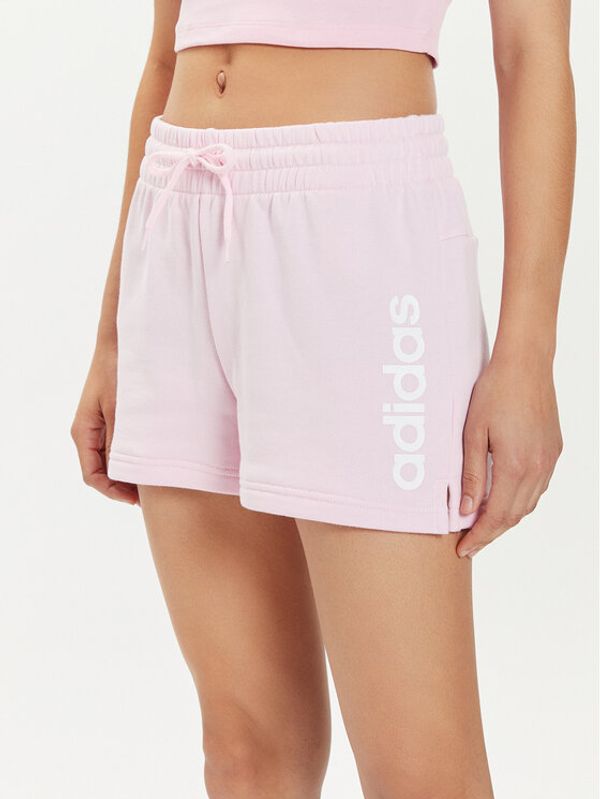 adidas adidas Sportske kratke hlače Essentials Linear IC6877 Ružičasta Slim Fit