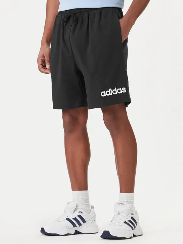 Adidas adidas Sportske kratke hlače Essentials Linear JE9012 Crna Regular Fit