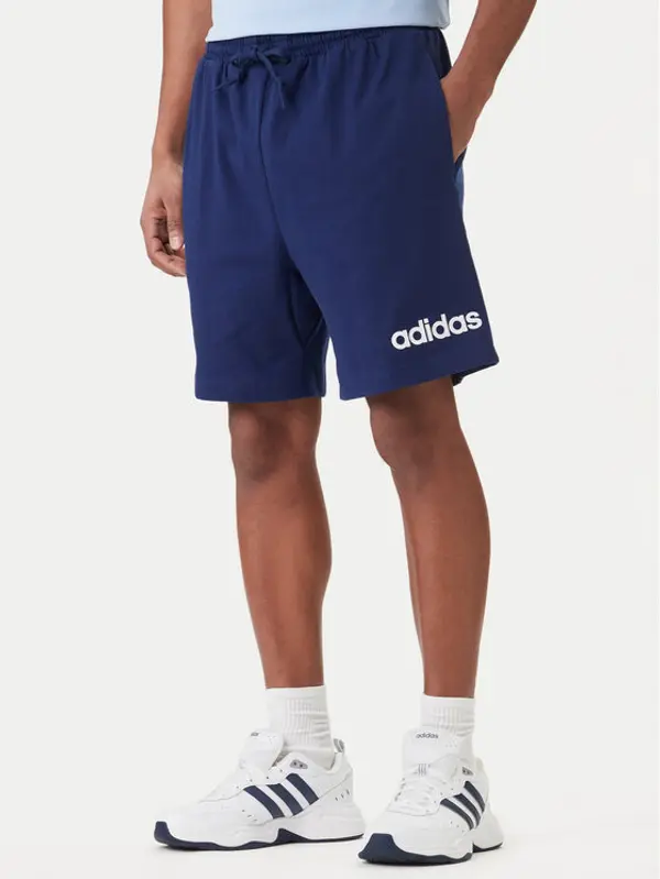 Adidas adidas Sportske kratke hlače Essentials Linear JE9013 Tamnoplava Regular Fit