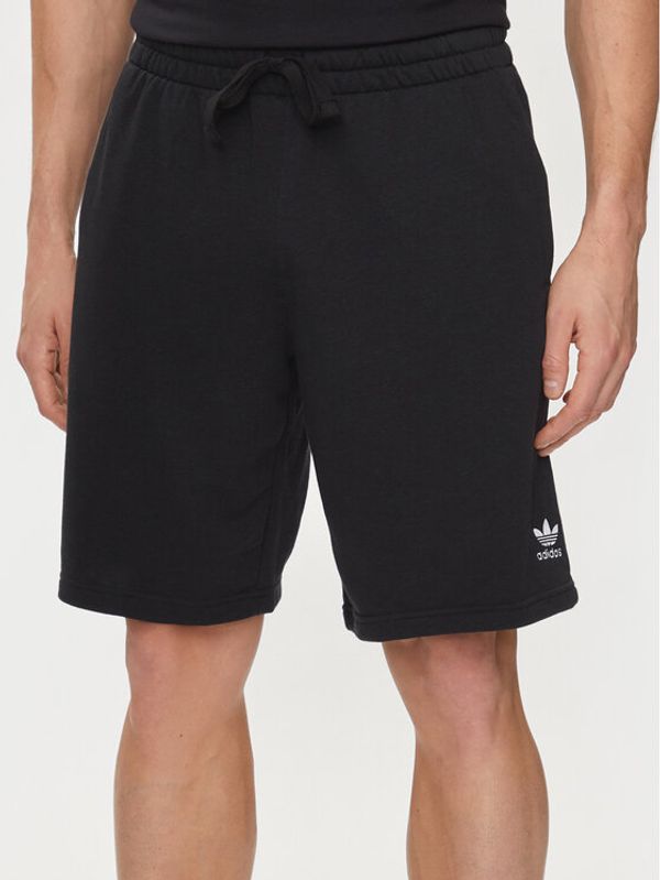 adidas adidas Sportske kratke hlače Essentials+ Made With Hemp Shorts HR8617 Crna Regular Fit