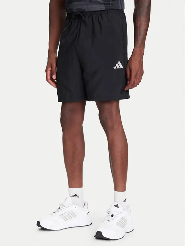 Adidas adidas Sportske kratke hlače Essentials Small Logo Chelsea JF1117 Crna Regular Fit