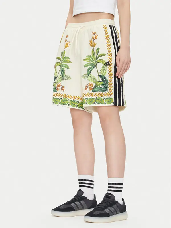 Adidas adidas Sportske kratke hlače FARM Premium JD6288 Écru Loose Fit