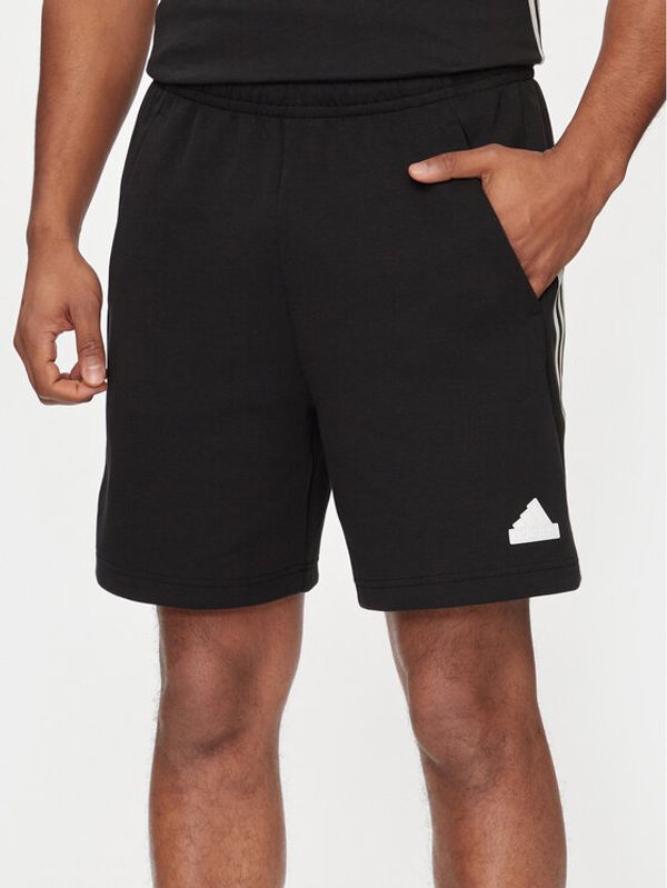 adidas adidas Sportske kratke hlače Future Icons 3-Stripes IN3312 Crna Regular Fit