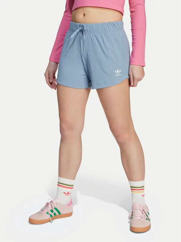 Adidas adidas Sportske kratke hlače JX2776 Svijetloplava Loose Fit