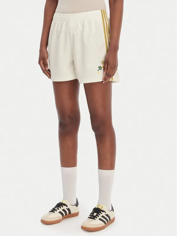 Adidas adidas Sportske kratke hlače Liberty London Firebird KE3663 Bijela Loose Fit