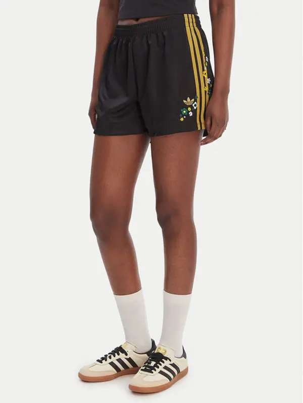 Adidas adidas Sportske kratke hlače Liberty London Firebird KE3664 Crna Loose Fit