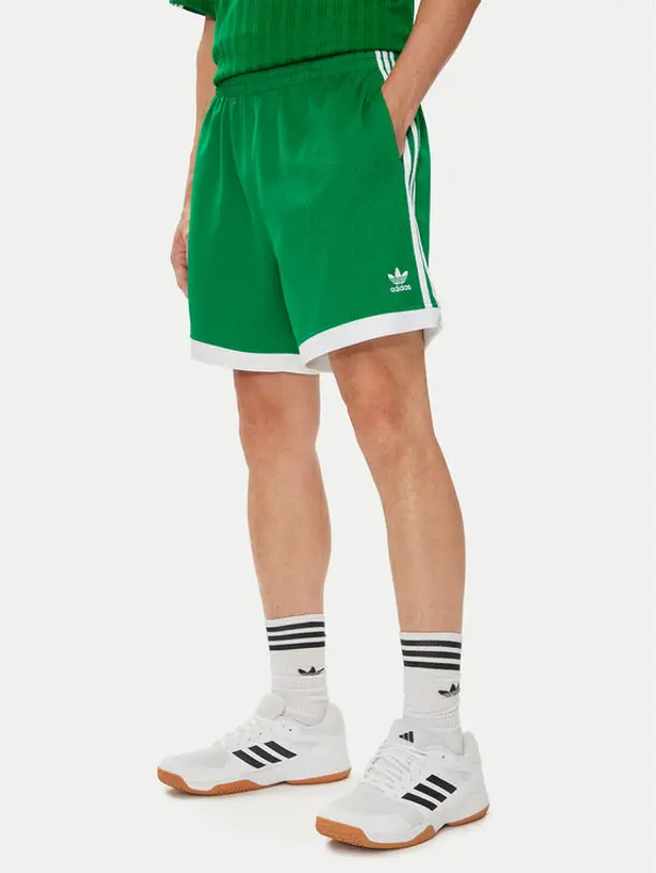 Adidas adidas Sportske kratke hlače Mock Eyelet IZ2448 Zelena Regular Fit