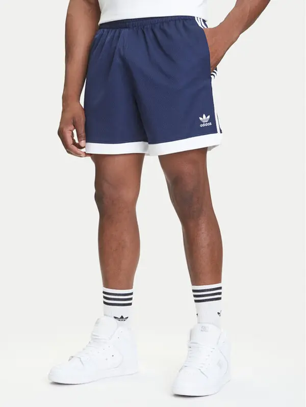 Adidas adidas Sportske kratke hlače Mock Eyelet JY1310 Tamnoplava Regular Fit