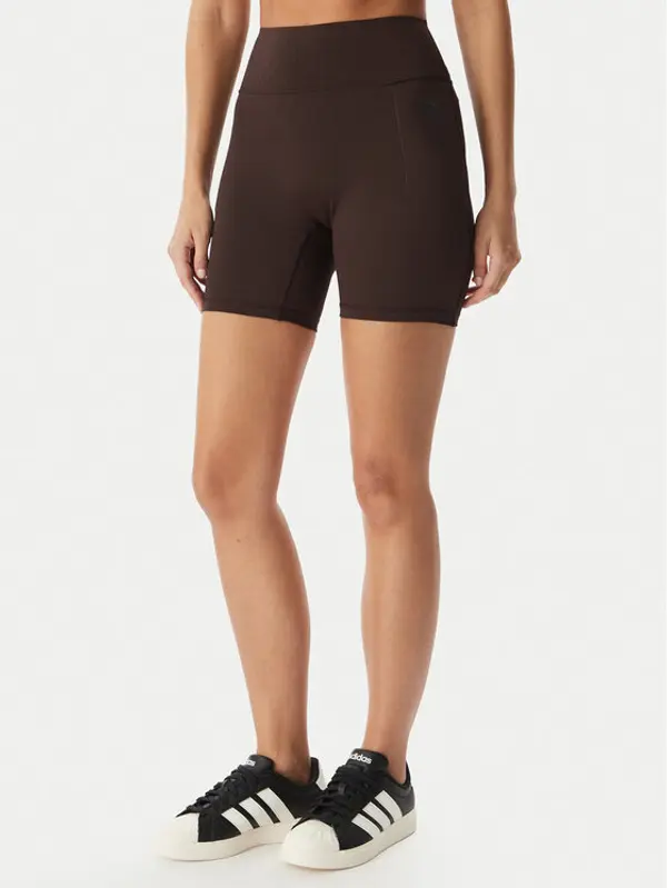 Adidas adidas Sportske kratke hlače Optime Power KF1043 Smeđa Slim Fit