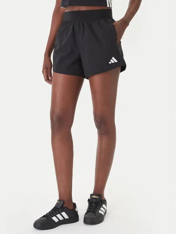 Adidas adidas Sportske kratke hlače Pacer Workout Flex KC9554 Crna Regular Fit