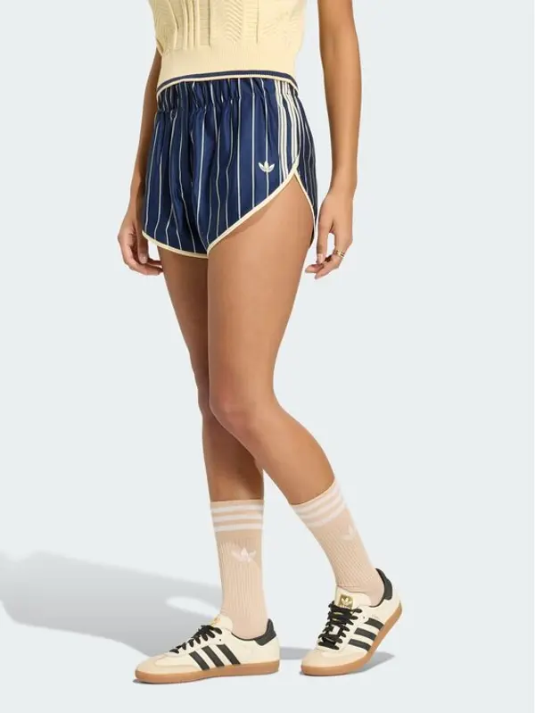 Adidas adidas Sportske kratke hlače PINSTRIPE FIREBIRD Svijetlo plava Loose Fit