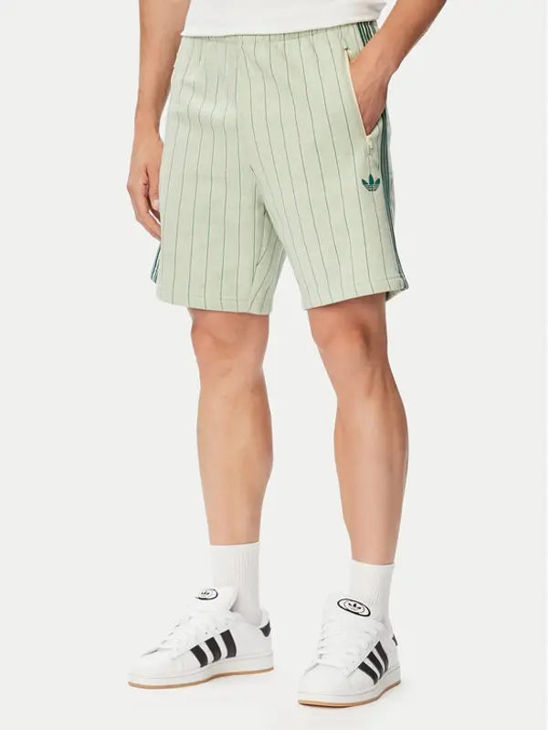 Adidas adidas Sportske kratke hlače Pinstripes KT4328 Krem Regular Fit