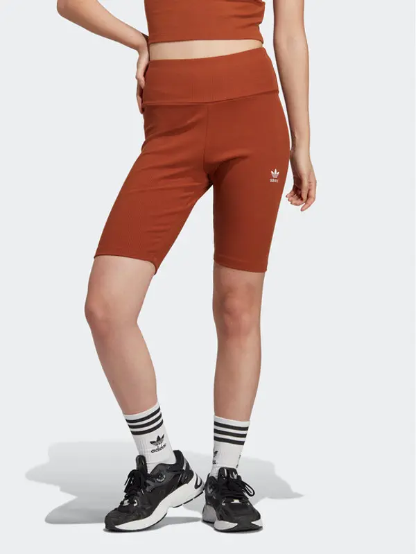 Adidas adidas Sportske kratke hlače Rib Shorts IL9621 Smeđa