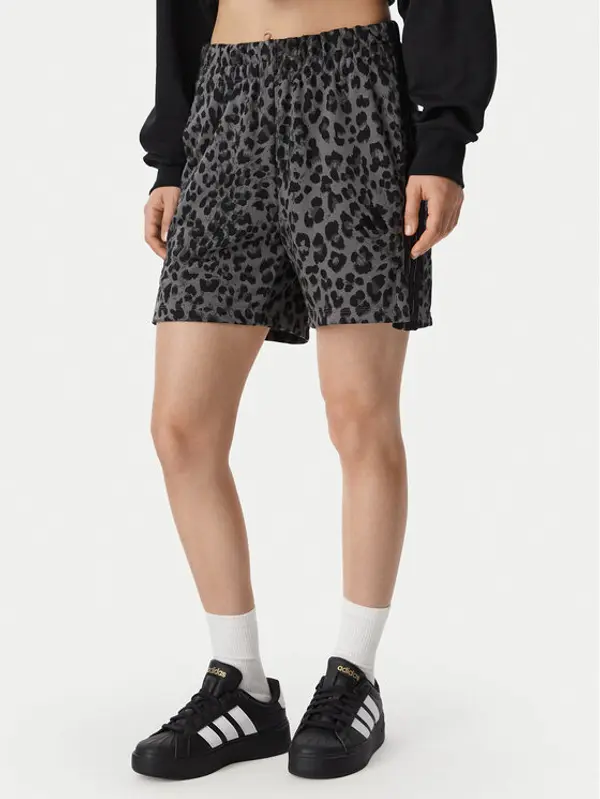 Adidas adidas Sportske kratke hlače Seasonal Essentials Animal Print KS7994 Siva Regular Fit