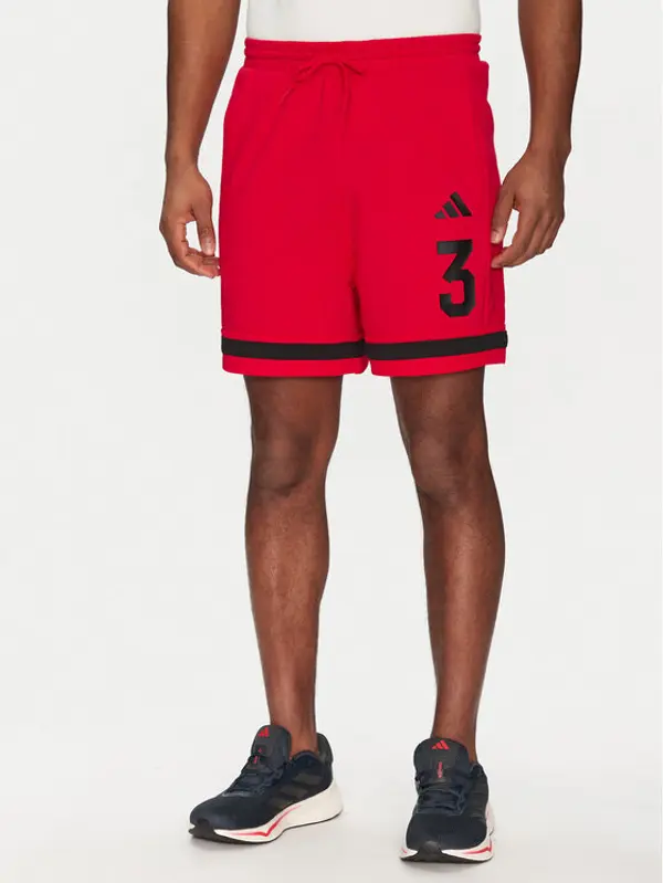 Adidas adidas Sportske kratke hlače Seasonal Essentials Sport JD8089 Crvena Regular Fit