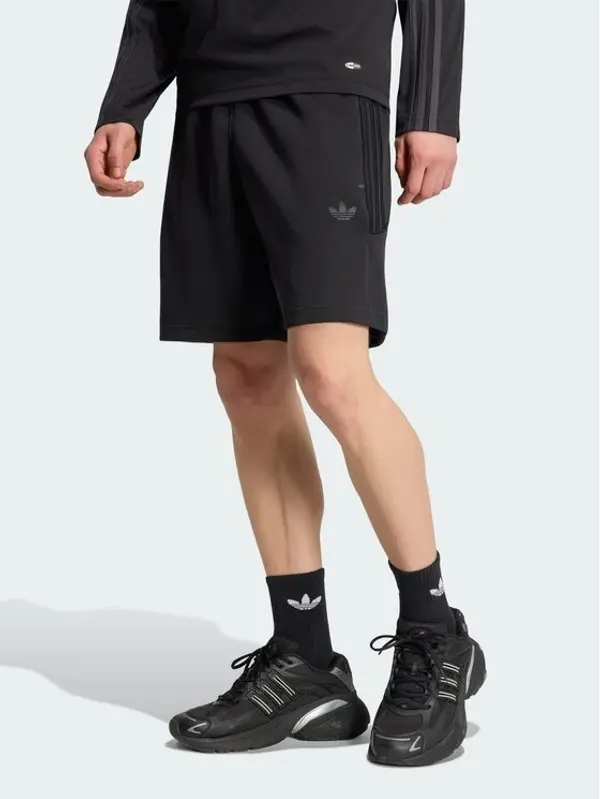 Adidas adidas Sportske kratke hlače Spacer Teamgeist 26 Cutline KQ8981 Crna Regular Fit