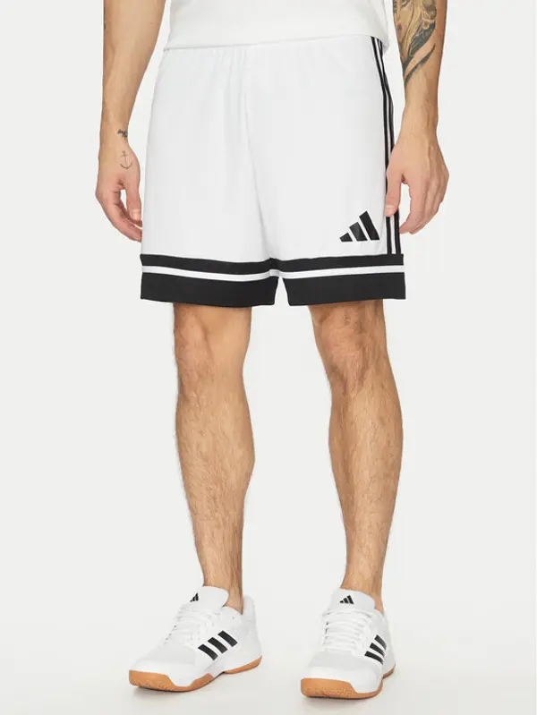 Adidas adidas Sportske kratke hlače Squadra 25 JH3412 Bijela Regular Fit